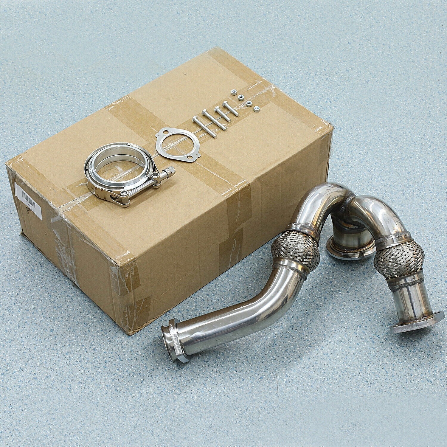 Y-PIPE UP PIPE TURBO INSTALL GASKET CLAMP FOR 03-07 FORD 6.0 POWERSTROKE NEW