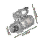 New Starter For Hyundai 2.4L Santa Fe Sonata 2009-2014, 871078; 410-40040 US