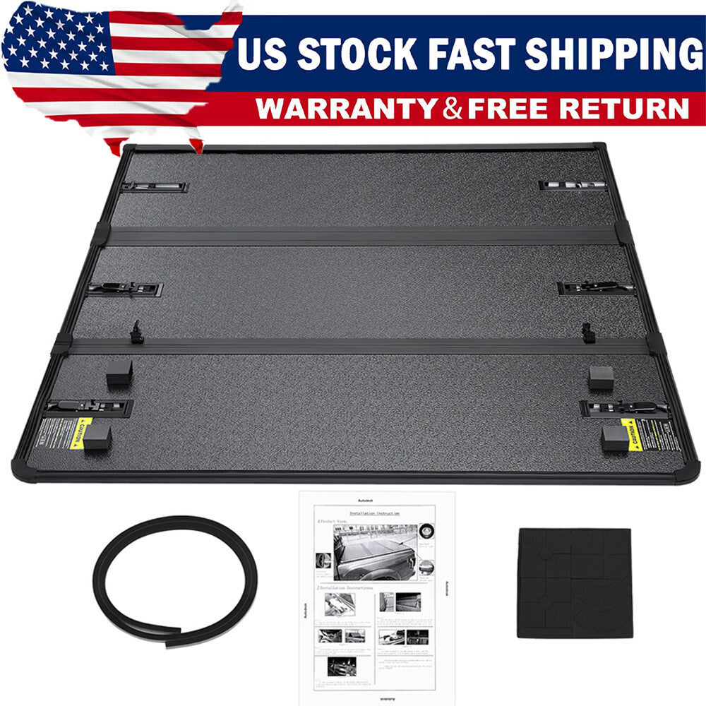 5.8FT Hard Tonneau Cover Truck Bed For 19-2024 Chevy Silverado GMC Sierra 1500 /