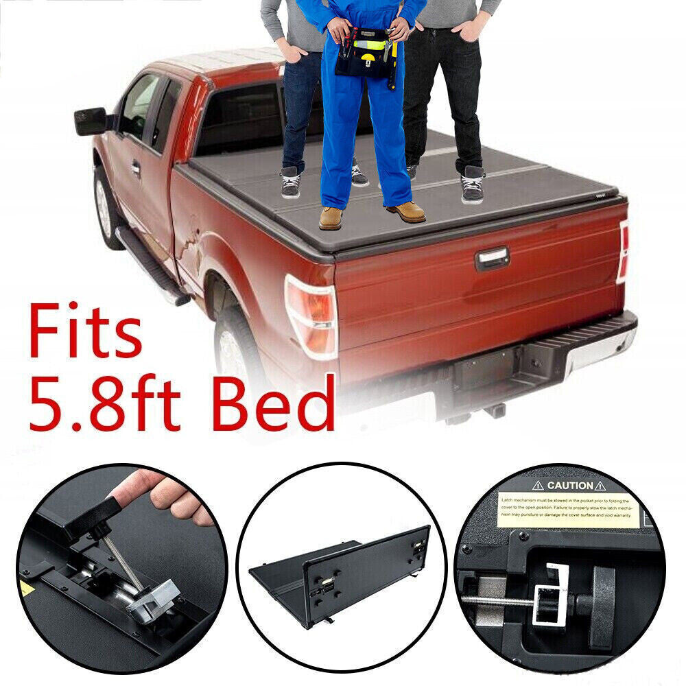 5.8FT Hard Tonneau Cover Truck Bed For 19-2024 Chevy Silverado GMC Sierra 1500 /