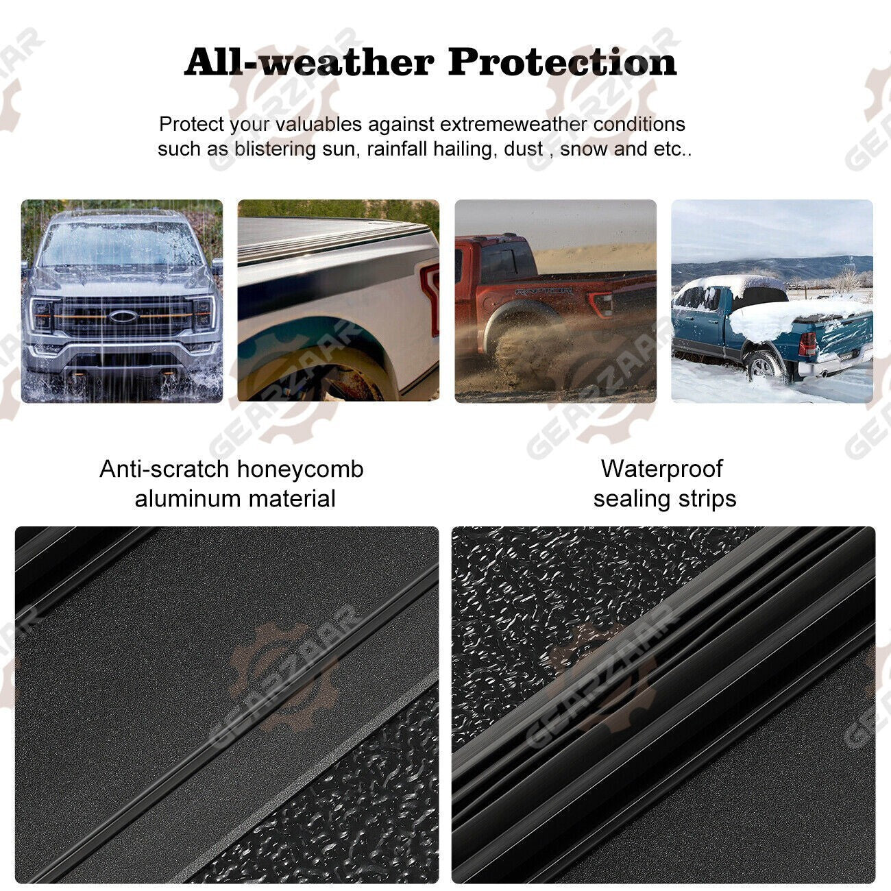5.8FT Hard Tonneau Cover Truck Bed For 19-2024 Chevy Silverado GMC Sierra 1500 /