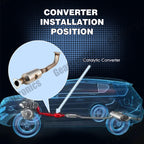 FOR 2007-09 HONDA CRV 2.4L FACTORY STYLE REAR CATALYTIC CONVERTER MANIFOLD US