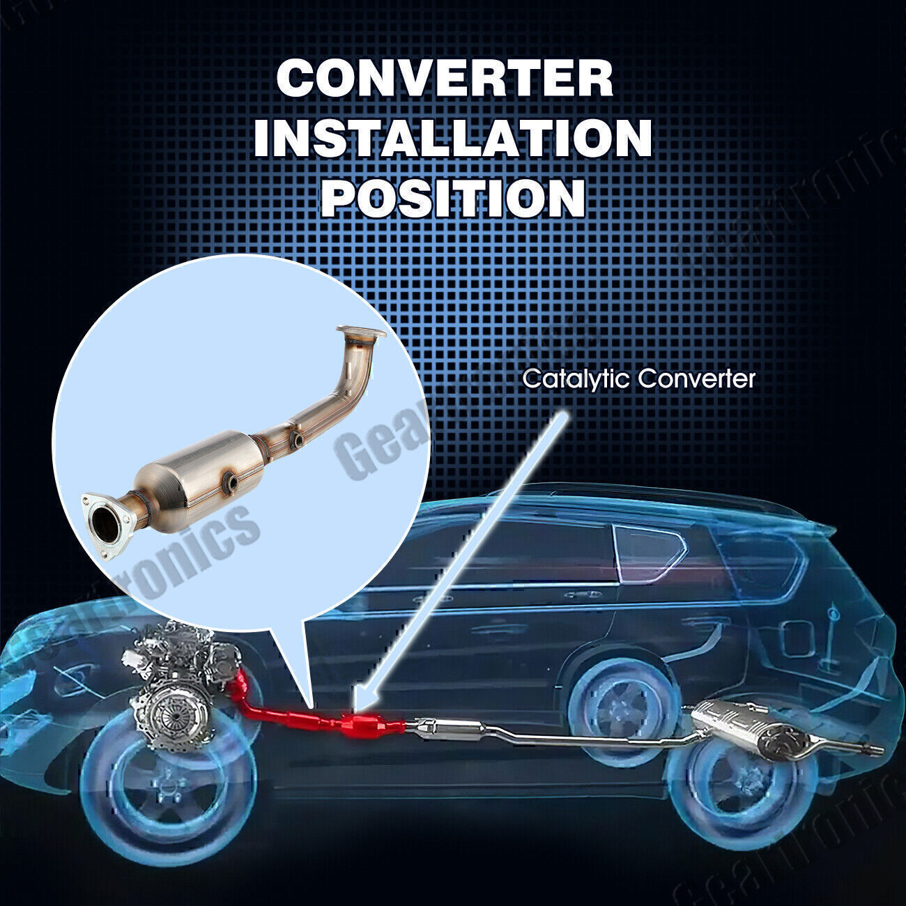 FOR 2007-09 HONDA CRV 2.4L FACTORY STYLE REAR CATALYTIC CONVERTER MANIFOLD US