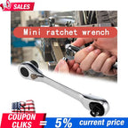 New 1/4" Mini Double-Ended Quick Socket Ratchet Wrench Rod Screwdriver Bit Tool!