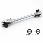 New 1/4" Mini Double-Ended Quick Socket Ratchet Wrench Rod Screwdriver Bit Tool!