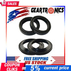 Motorcycle 43x55x11 Front Fork Damper Shock 2Pcs Oil Seal & 2Pcs Dust Seal Kit*