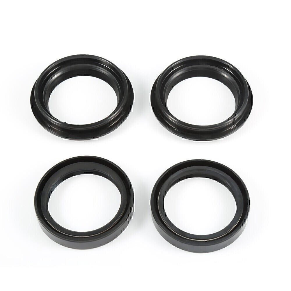 Motorcycle 43x55x11 Front Fork Damper Shock 2Pcs Oil Seal & 2Pcs Dust Seal Kit*