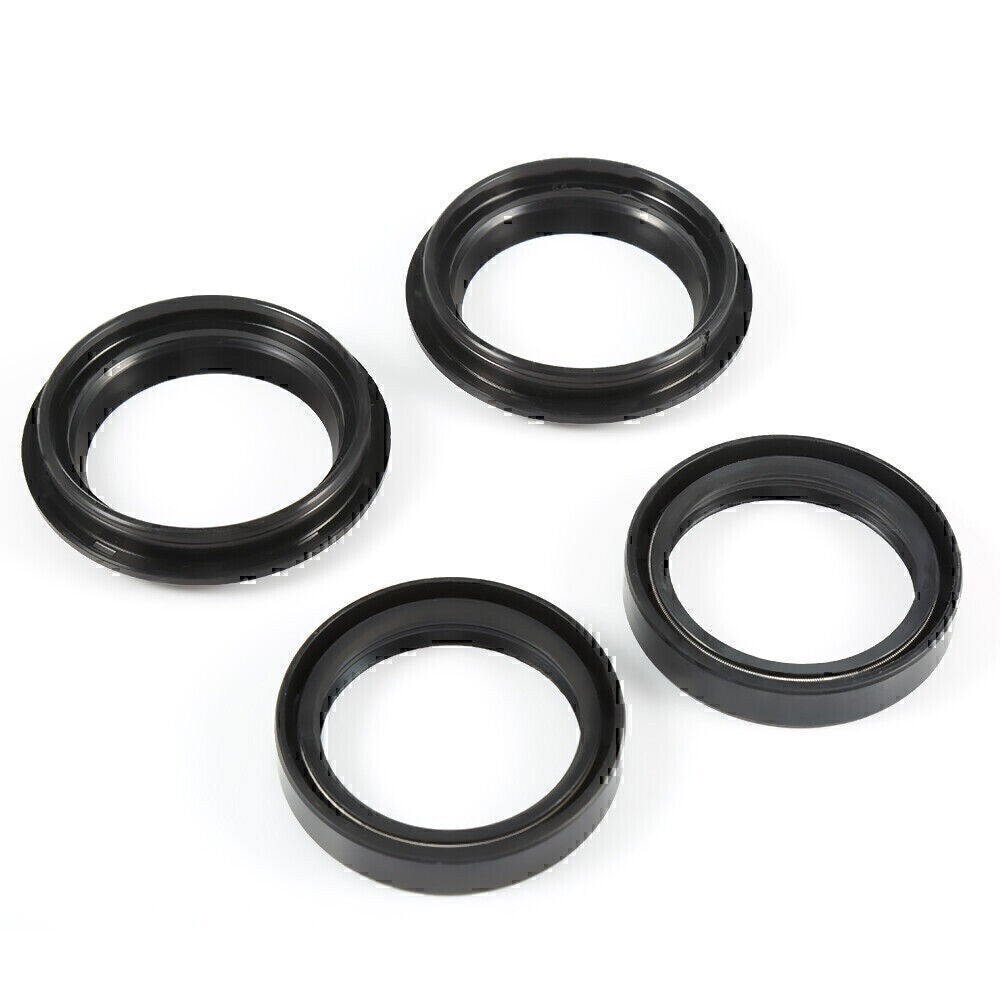 Motorcycle 43x55x11 Front Fork Damper Shock 2Pcs Oil Seal & 2Pcs Dust Seal Kit*
