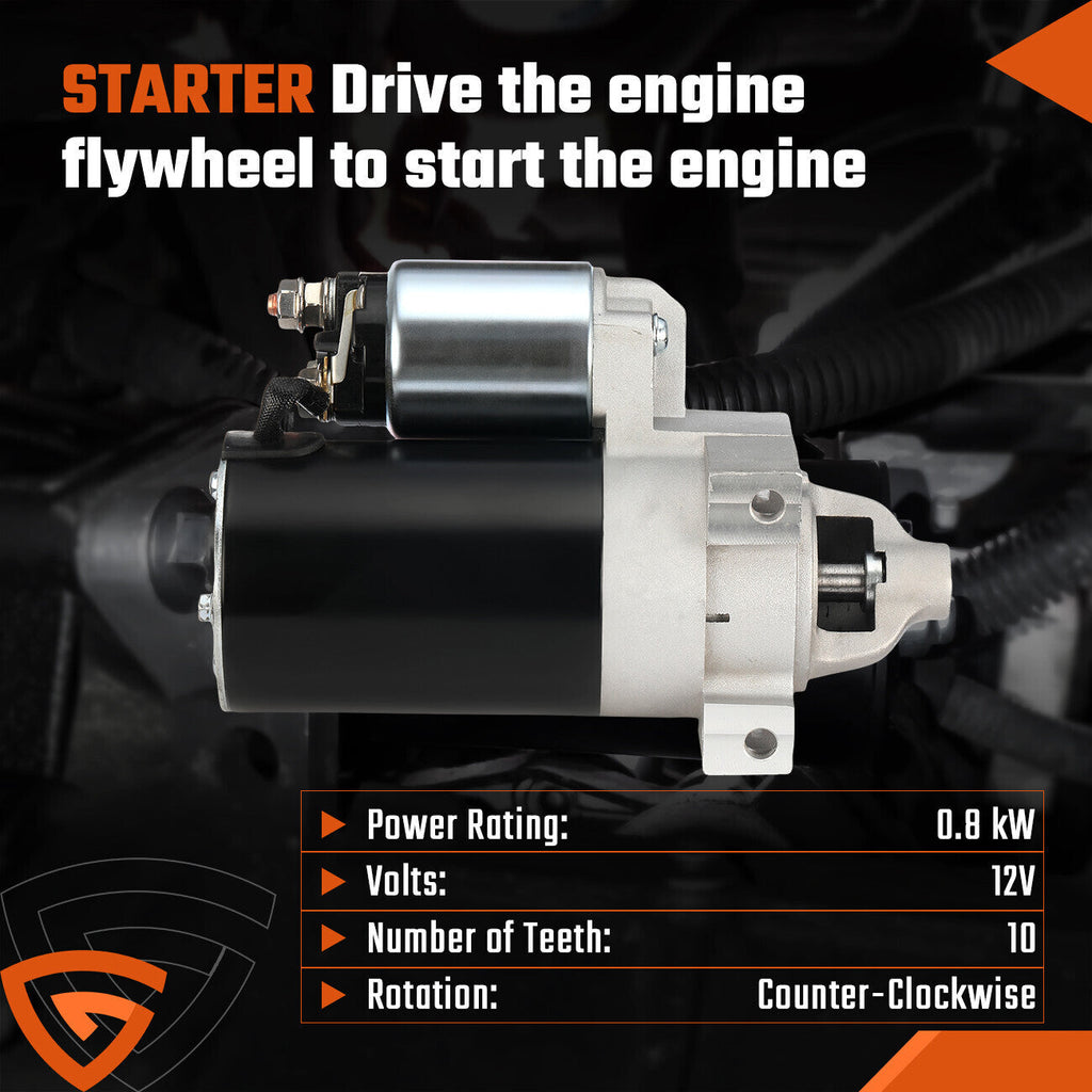 Starter Fits Kohler 2409801 2509808 2509809 2509811 6744 John Deere Direct-Fit!