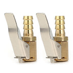 2pc Open Flow Straight Lock- On Air Chuck with Clip for Tire Inflator Car Tool