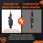 Pair Rear Hydraulic Air Suspension Shock Struts For Infiniti QX56 QX80 2011-20 A