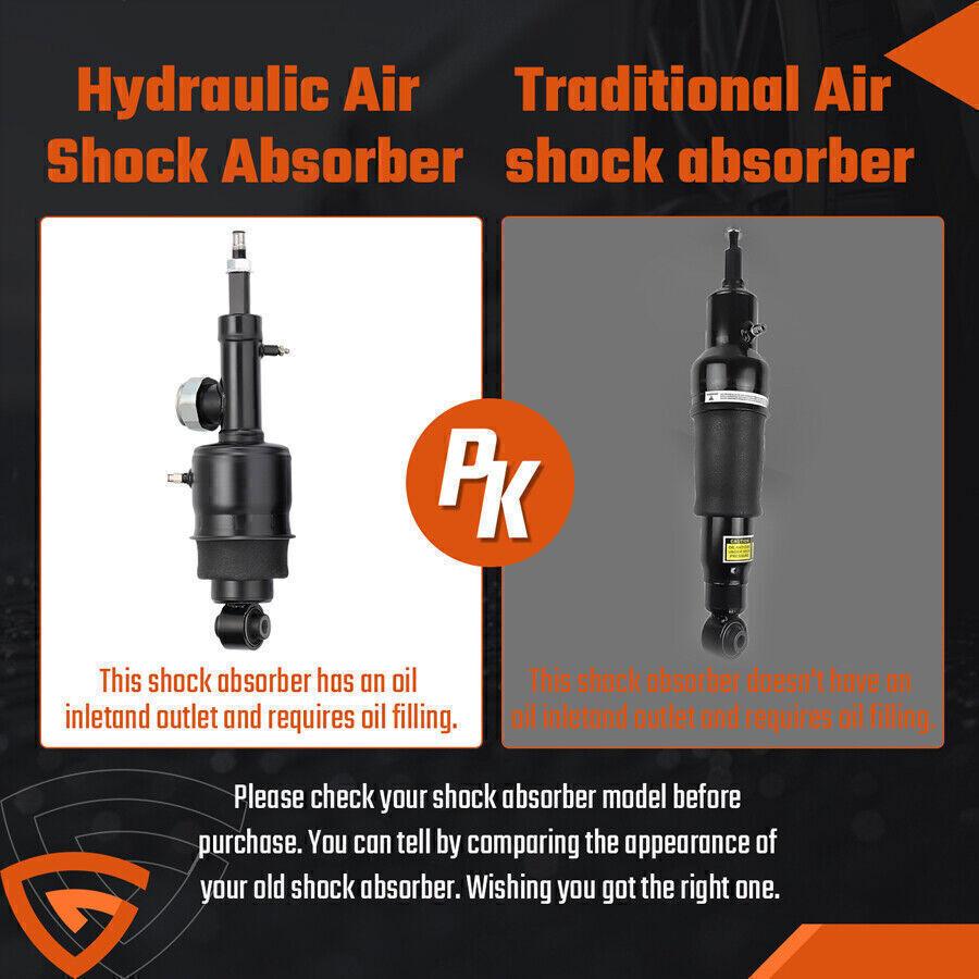 Pair Rear Hydraulic Air Suspension Shock Struts For Infiniti QX56 QX80 2011-20 A