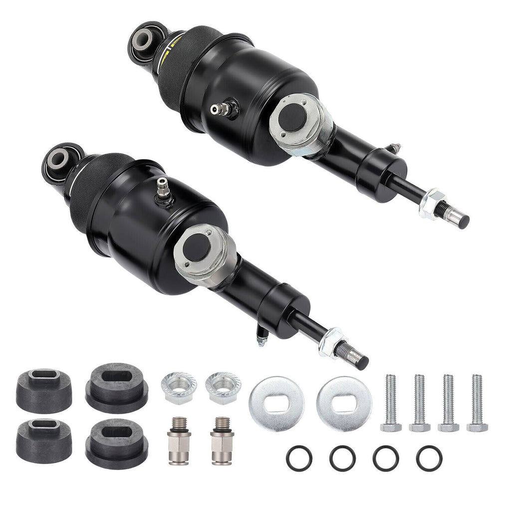 Pair Rear Hydraulic Air Suspension Shock Struts For Infiniti QX56 QX80 2011-20 A