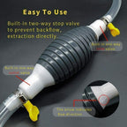 Siphon Hand Pump Portable Manual Car Fuel Transfer Pump for Gas Gasoline Petrol!