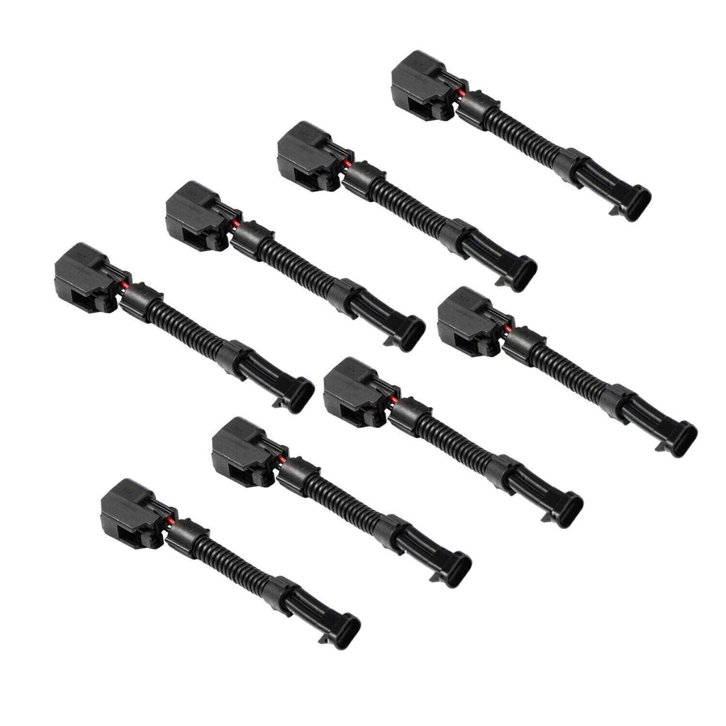 8PCS EV6 FEMALE TO DELPHI MALE FUEL INJECTOR CONNECTOR ADAPTER NEW FOR GM ENGINE