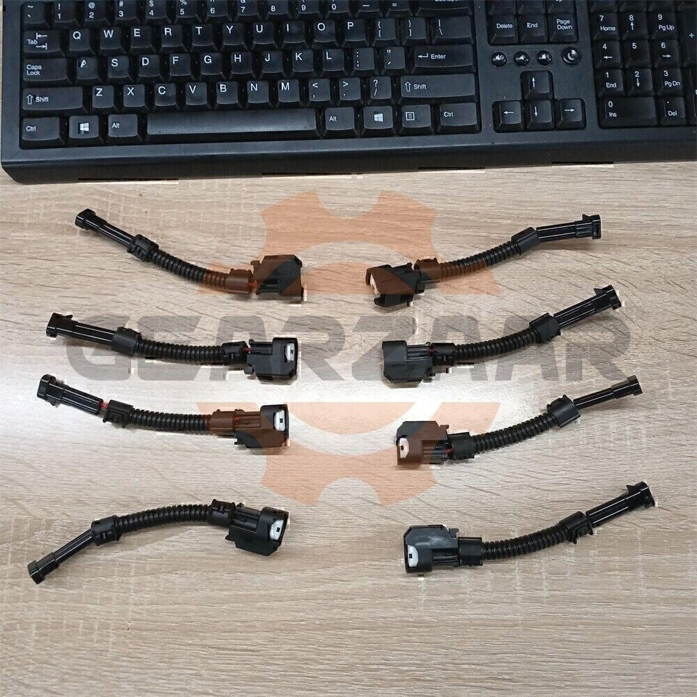 8PCS EV6 FEMALE TO DELPHI MALE FUEL INJECTOR CONNECTOR ADAPTER NEW FOR GM ENGINE
