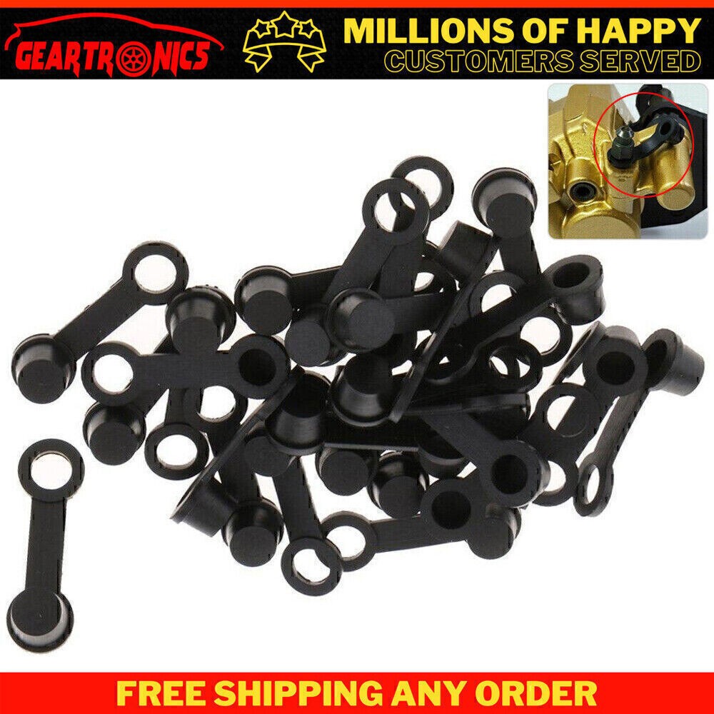 (25 Pack) Brake Bleeder Screw Caps Grease Zerk Fitting Cap Rubber Dust Cover US!