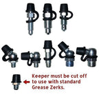 (25 Pack) Brake Bleeder Screw Caps Grease Zerk Fitting Cap Rubber Dust Cover US!