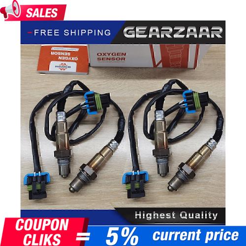 4x Oxygen O2Sensor Set For Buick LaCrosse Chevy Equinox Cadillac SRX GMC Terrain