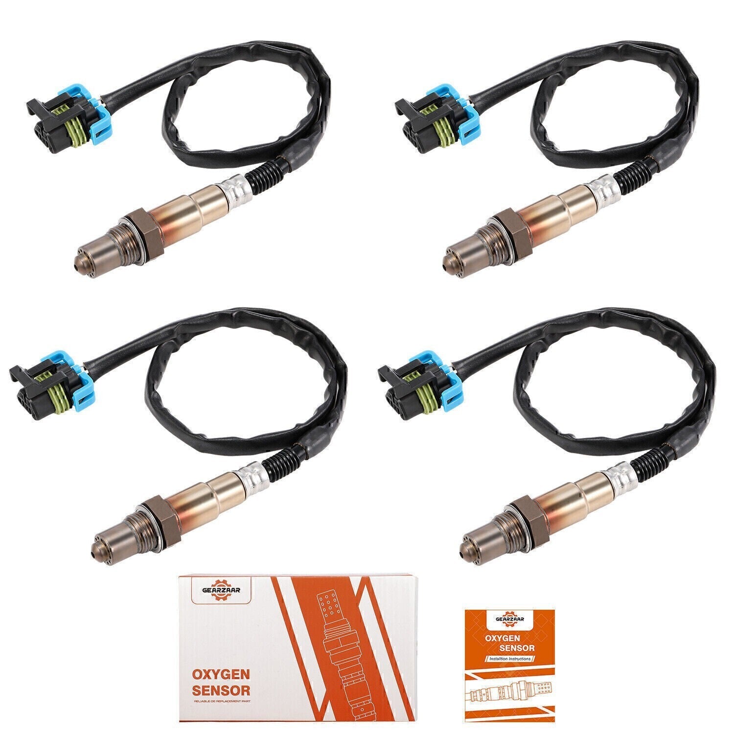 4x Oxygen O2Sensor Set For Buick LaCrosse Chevy Equinox Cadillac SRX GMC Terrain
