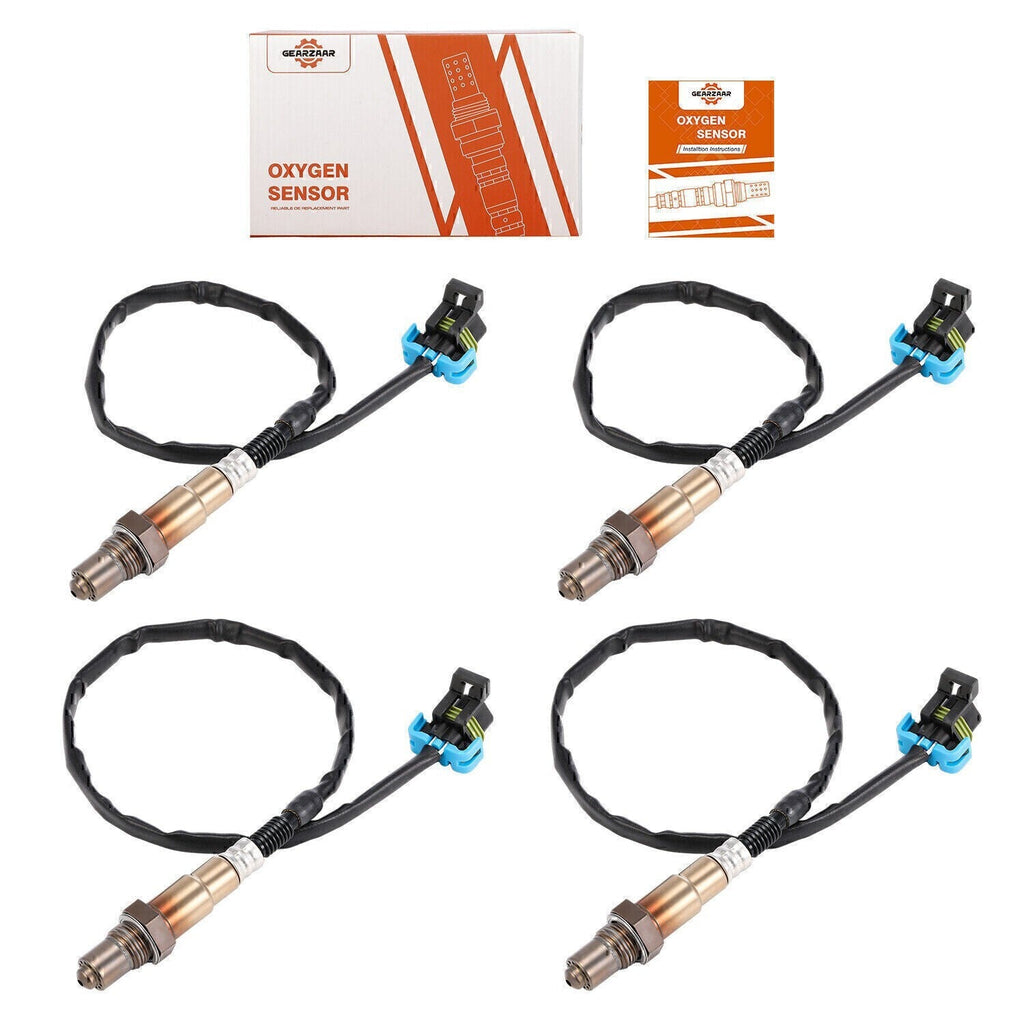 4x Oxygen O2Sensor Set For Buick LaCrosse Chevy Equinox Cadillac SRX GMC Terrain
