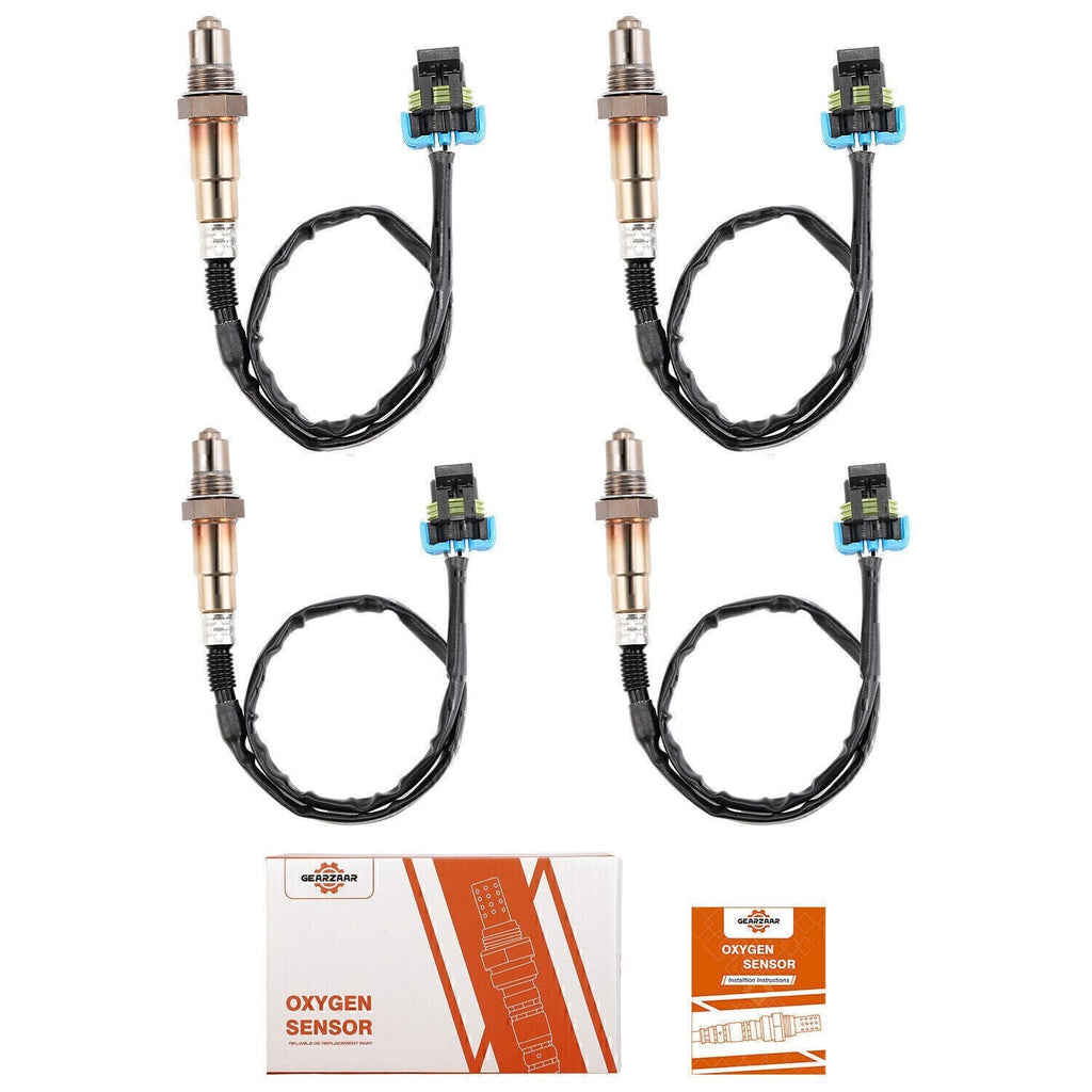 4x Oxygen O2Sensor Set For Buick LaCrosse Chevy Equinox Cadillac SRX GMC Terrain