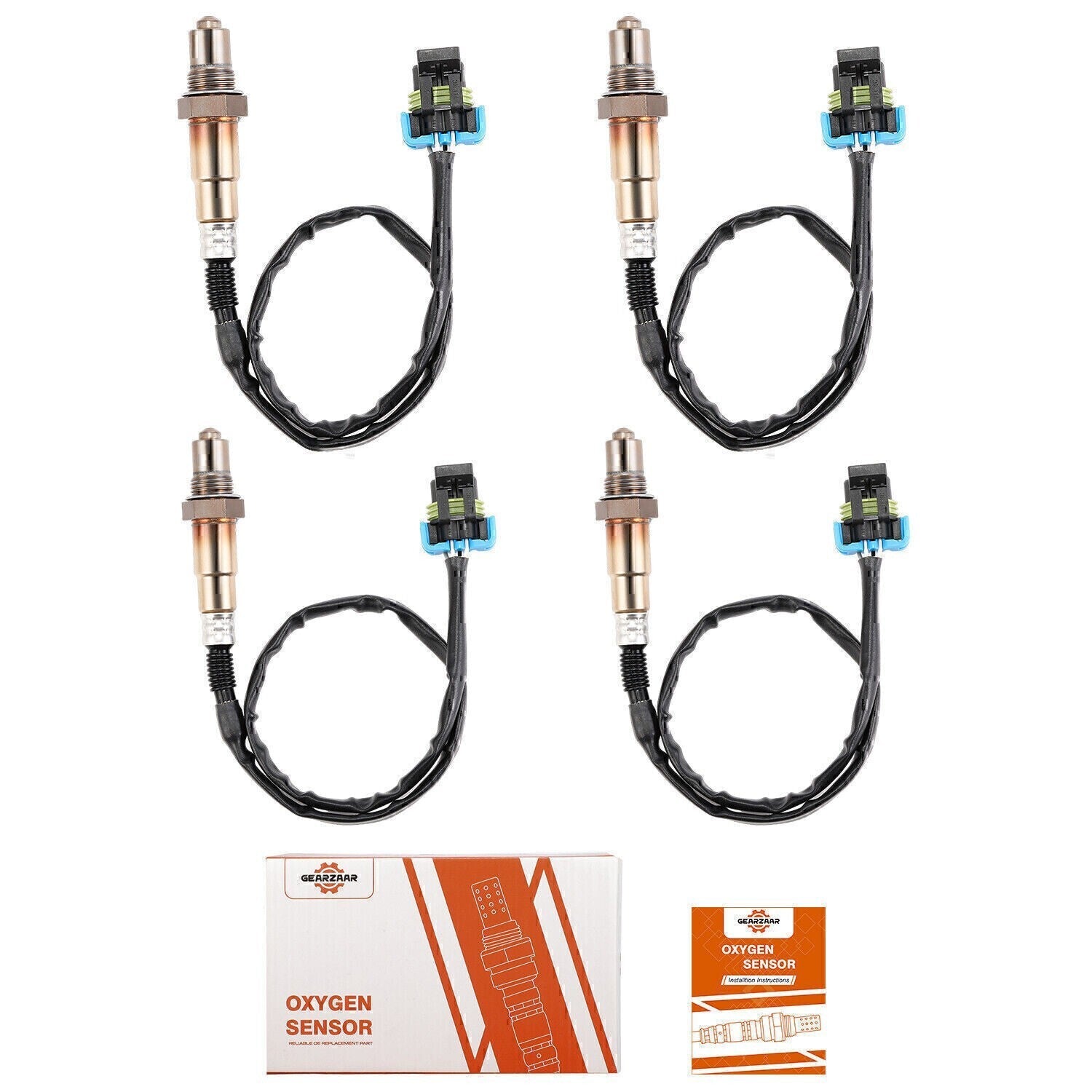 4x Oxygen O2Sensor Set For Buick LaCrosse Chevy Equinox Cadillac SRX GMC Terrain