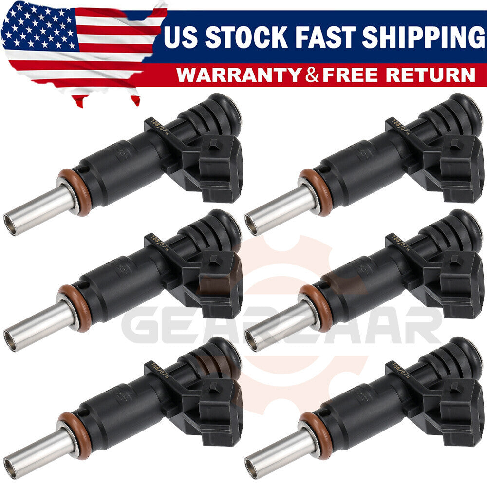 6pc Fuel Injectors 7531634 For BMW 328i 330i 525i 528i 530i X3 X5 Z4 13537531634