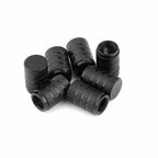 8x Universal Tire Valve Stem Caps Kit For Car, Truck Standard Fitting (Black)