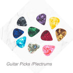 100pc Guitar Picks Celluloid Thin Acoustic Electric Plectrums Colorful 0.46MM US