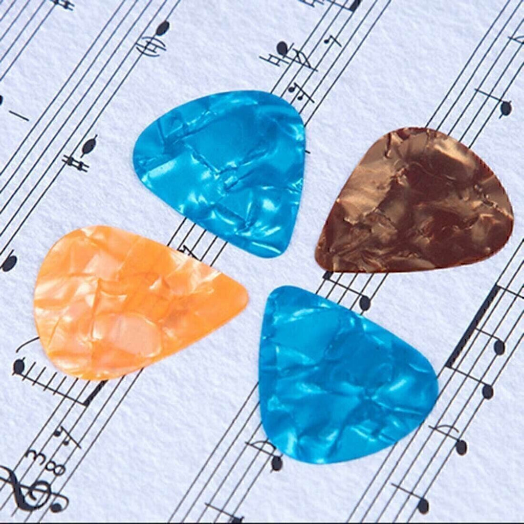 100pc Guitar Picks Celluloid Thin Acoustic Electric Plectrums Colorful 0.46MM US