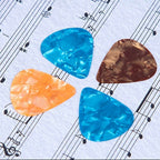 100pc Guitar Picks Celluloid Thin Acoustic Electric Plectrums Colorful 0.46MM US