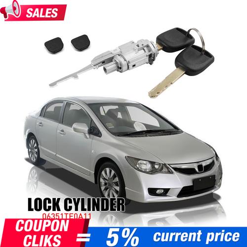 Ignition Switch Cylinder Lock Fits For Honda & Acura Fit 2002 - 13 2014 W/ 2Keys