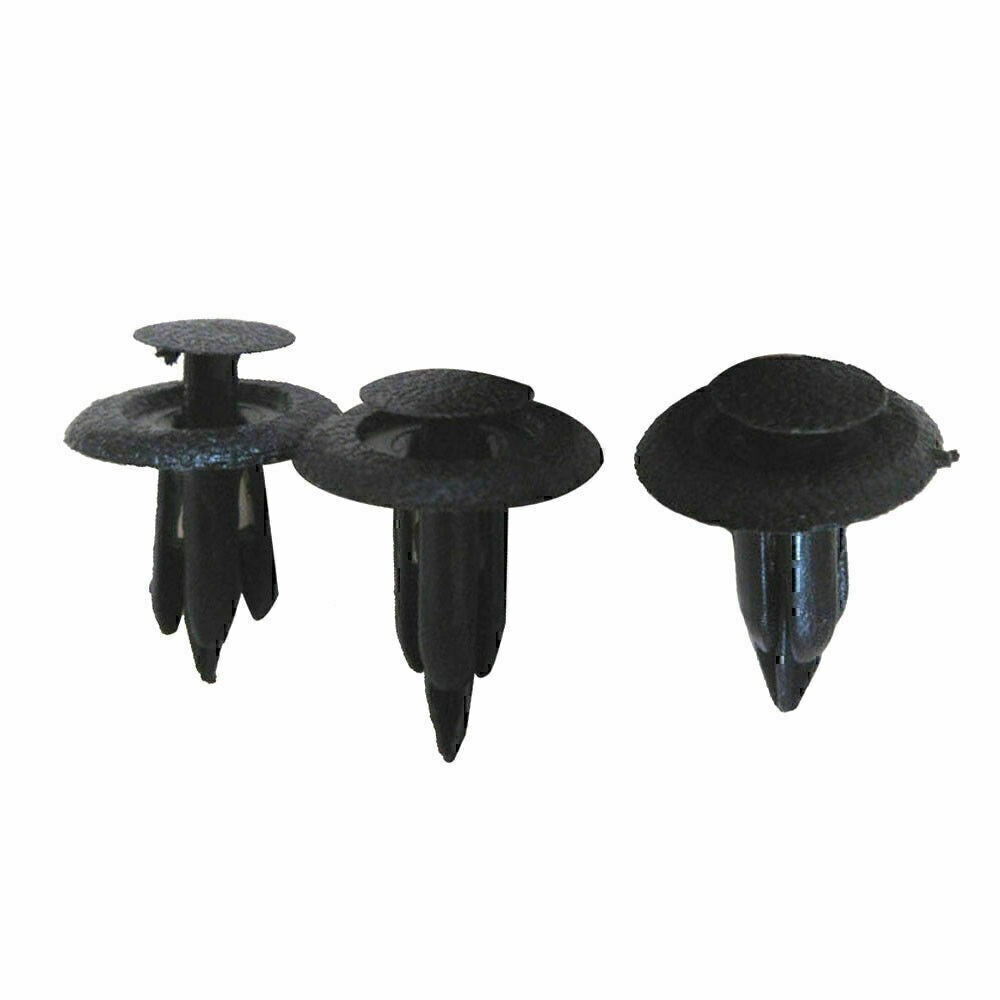 100PCS Universal Fender Clips Trim Push Pin Rivet Bumper Fastener Panel Retainer