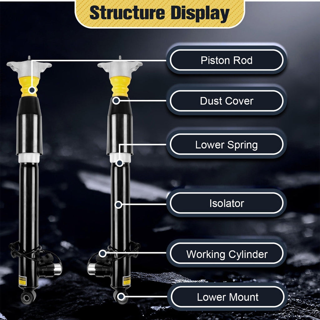 Pair Rear Shock Absorbers Struts For 2015-19 Lincoln MKC EJ7Z18125G Electronic