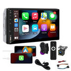 7" Car Radio Apple Andriod Carplay Car Stereo Touch Screen Double 2Din+Camera US