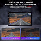 7" Car Radio Apple Andriod Carplay Car Stereo Touch Screen Double 2Din+Camera US