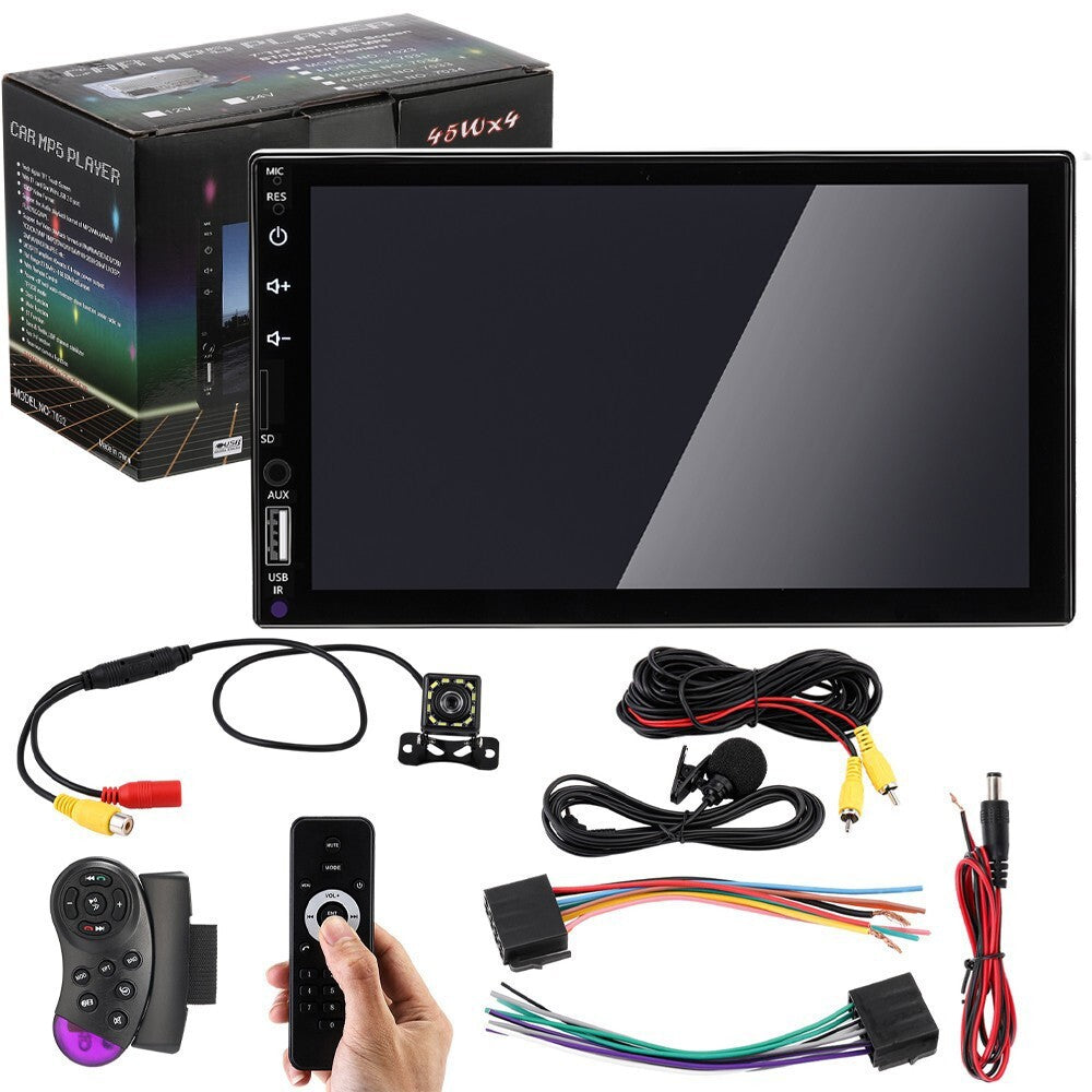 7" Car Radio Apple Andriod Carplay Car Stereo Touch Screen Double 2Din+Camera US