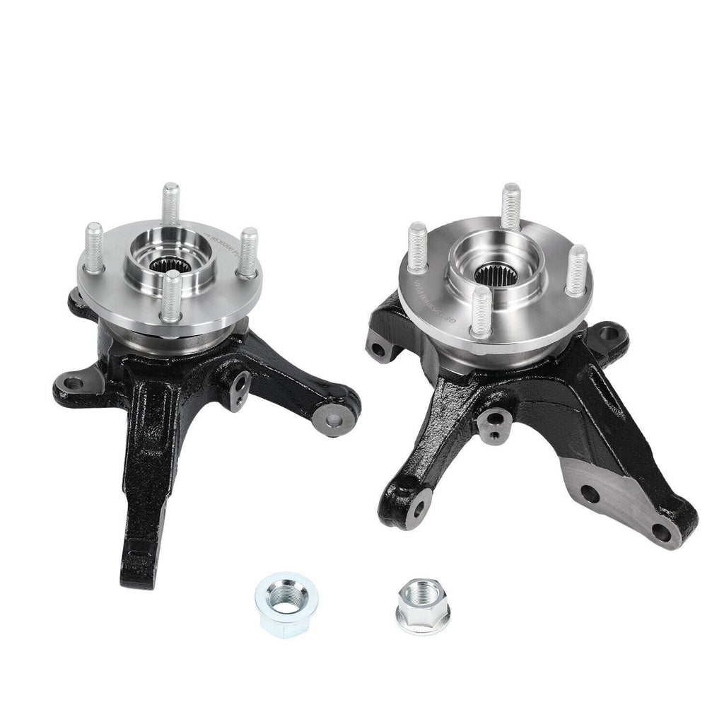 Pair Front LH RH Wheel Bearing Hub Knuckle Assembly Fits 13-19 Nissan Versa 1.6L