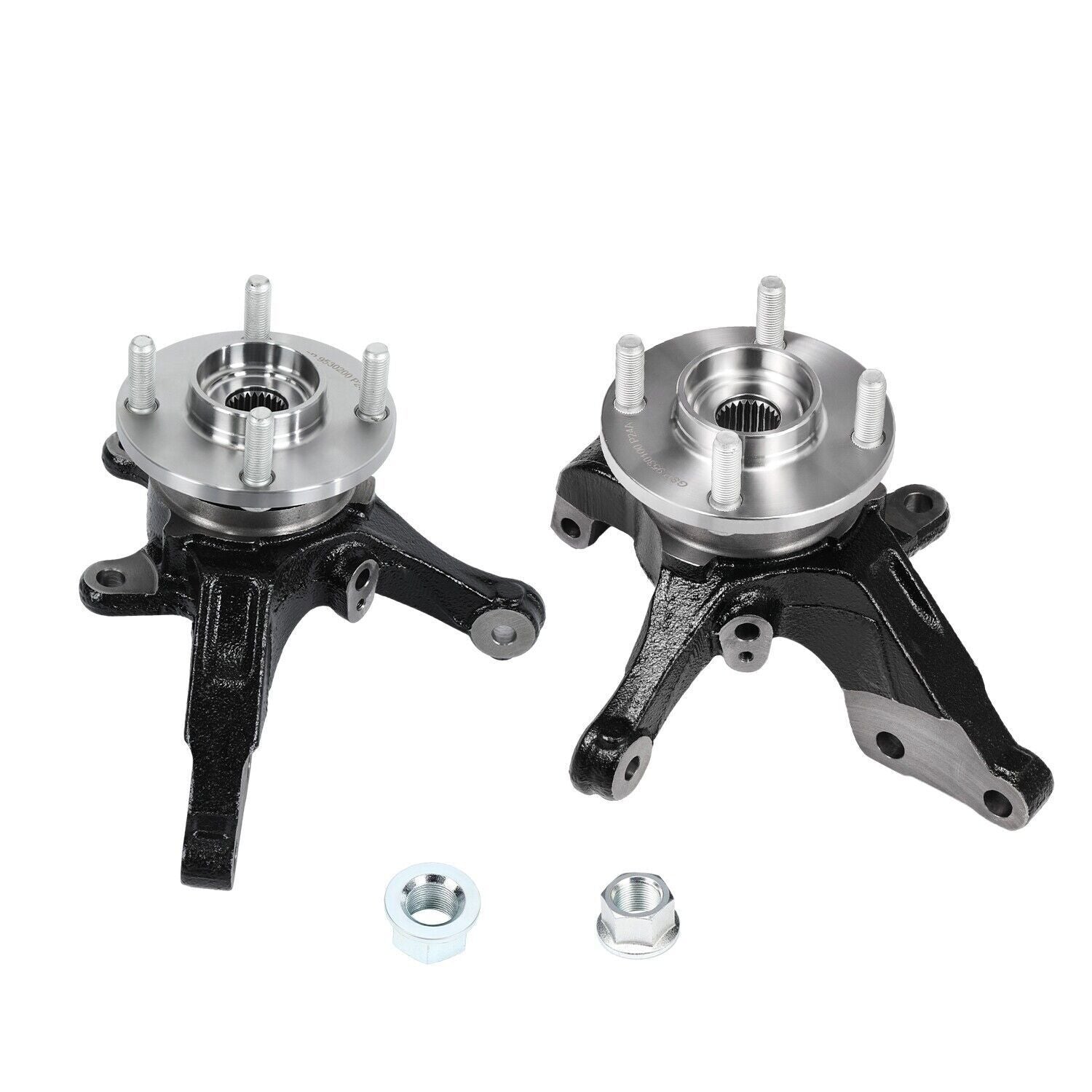 Pair Front LH RH Wheel Bearing Hub Knuckle Assembly Fits 13-19 Nissan Versa 1.6L