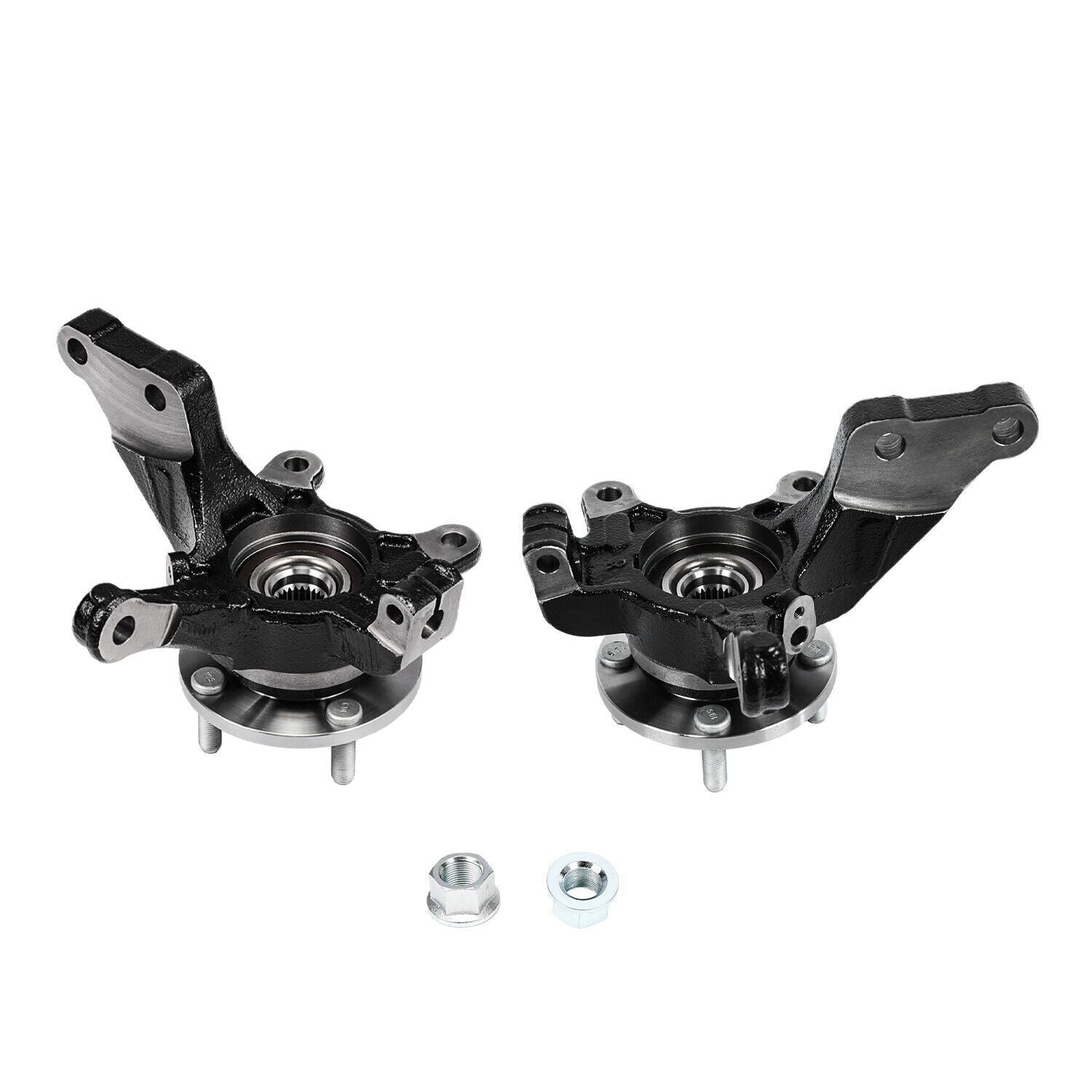 Pair Front LH RH Wheel Bearing Hub Knuckle Assembly Fits 13-19 Nissan Versa 1.6L