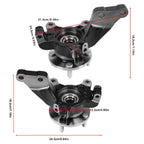 Pair Front LH RH Wheel Bearing Hub Knuckle Assembly Fits 13-19 Nissan Versa 1.6L