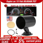 2" 52mm UNIVERSAL SINGLE GAUGE Holder SWIVEL MOUNT METER POD CUP FOR CAR US