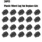 Wheel Nut Cover Replaces GM Black 9593028 fits Buick Chevy GMC Pontiac（20）