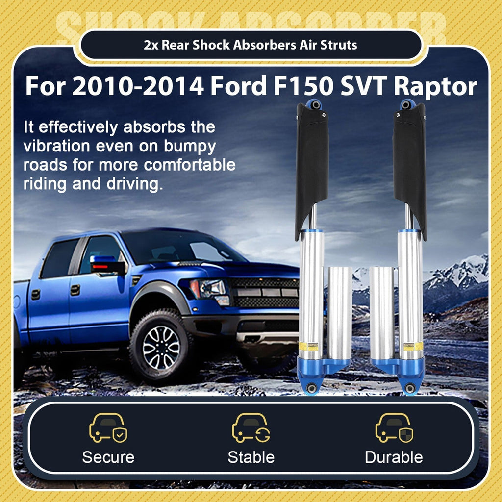 2 Rear Shock Absorbers Air Struts Fit Ford F150 SVT Raptor 2010-2014 BL3Z18125L