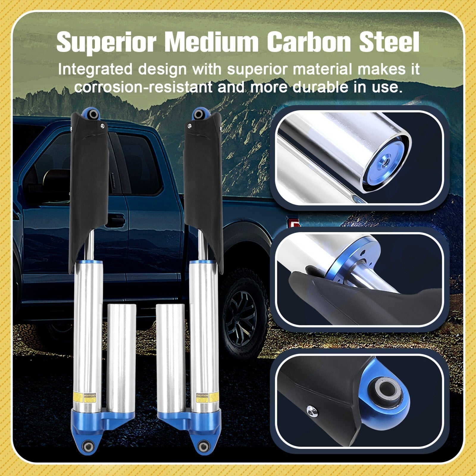 2 Rear Shock Absorbers Air Struts Fit Ford F150 SVT Raptor 2010-2014 BL3Z18125L