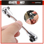 Gearzaar 1/4" Mini Double-Ended Quick Socket Ratchet Wrench Rod Screwdriver Bit*