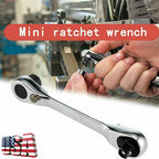 Gearzaar 1/4" Mini Double-Ended Quick Socket Ratchet Wrench Rod Screwdriver Bit*