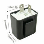 2Pin Adjustable LED Flasher Relay Turn Signal Blinker Light for Motorcycle 12V!