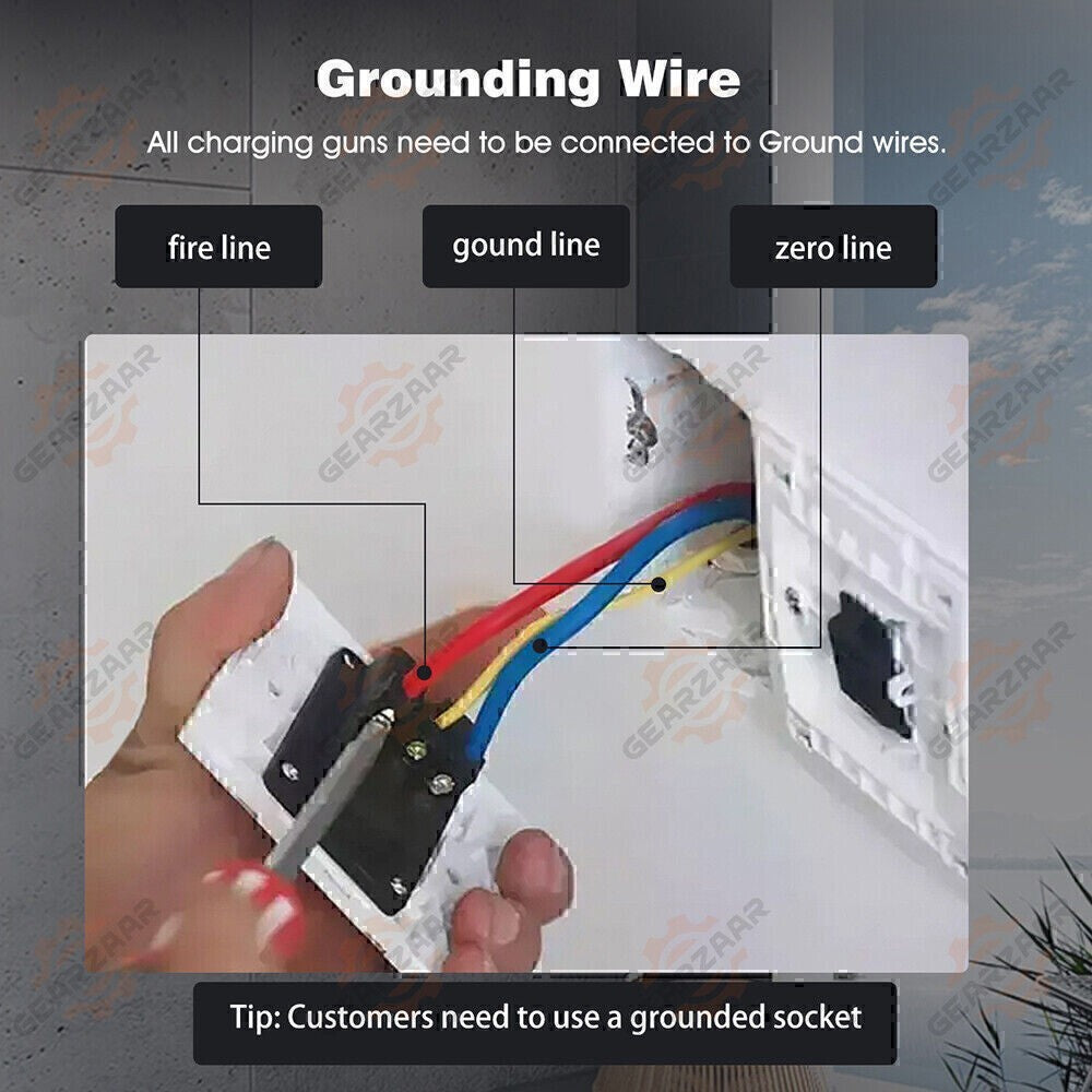 EV Charger 16A Electric Car Portable Charging Cable NEMA6-20 EVSE 110V-220V US